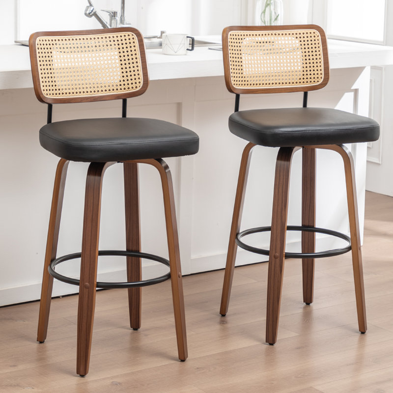 Swivel Bar Stool, Bar Stool (78cm Seat Height), Black