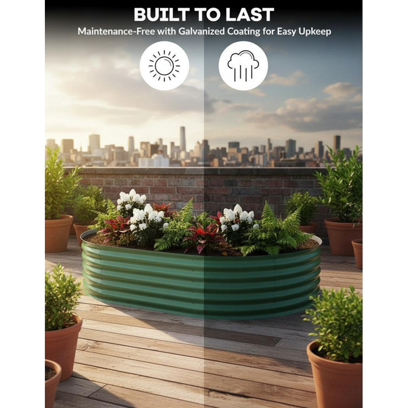 2 lits de jardin surélevés robustes, 94.5" H x 47.2" W x 17.7" D