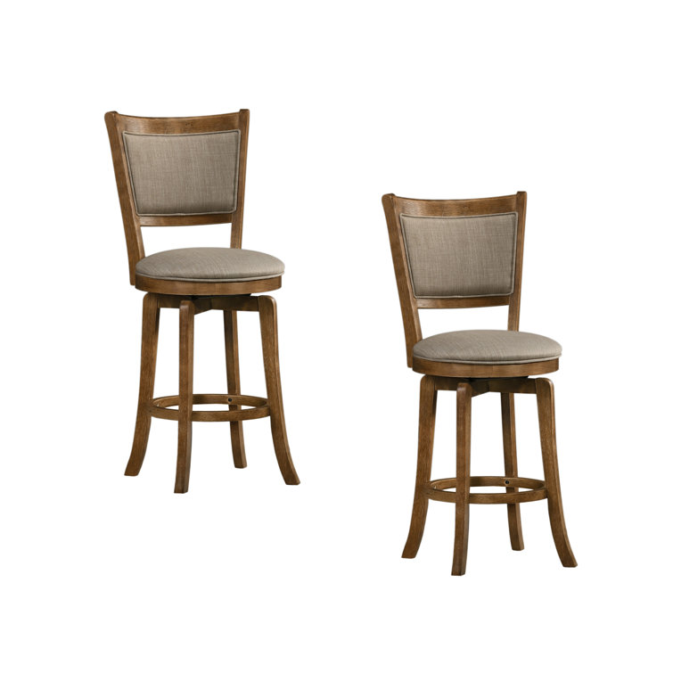 Jaques Swivel Bar & Counter Stool set for 2
