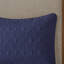 Ensembles de literie matelassés bleu marine, taille grand polyester, conception de coin fendu traditionnel