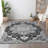 Premium Machine Washable Barayon AMF93 Gray Rug-728949474