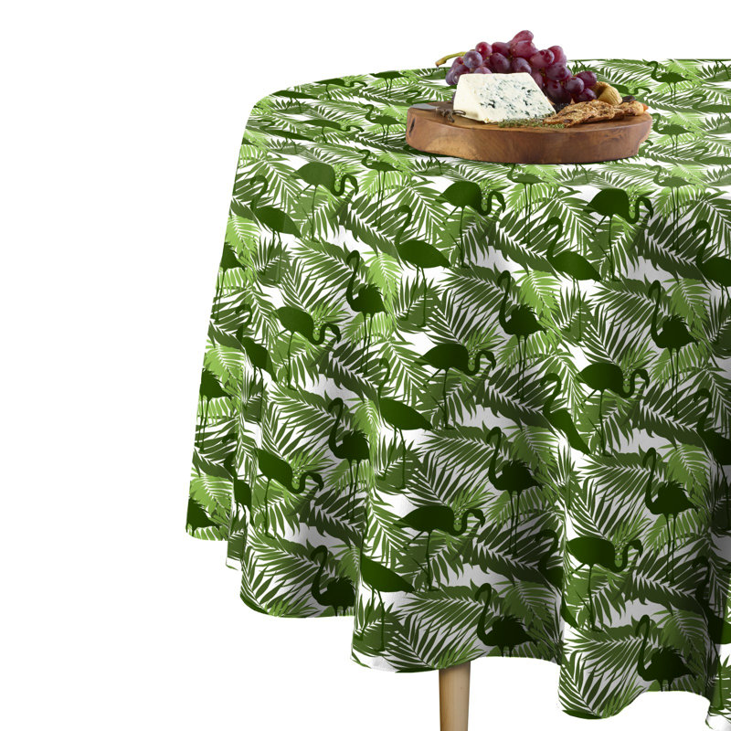 Arron-John Flamingo Silhouette Round Tablecloth, 60" x 60"