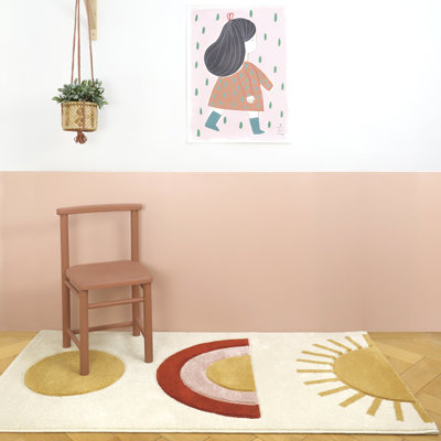 Pumphrey Geometric 80cm X 150cm Area Rug