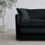 Ensemble de canapés-lits en chenille noire-563924918