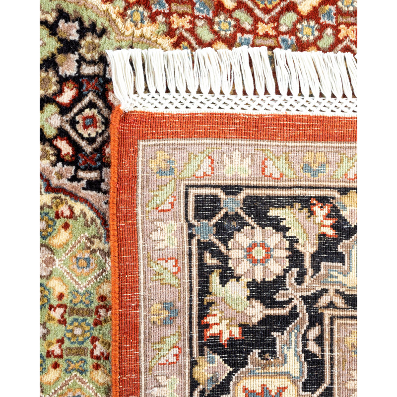 Classic One-of-a-Kind 4' x 6'2" Hand Knotted Area Rug