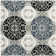 Eaton Wyndham Hand Tufted Wool/Viscose Damask Rug in Blue/Gray/Black