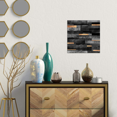 Urban Black And Gold - Print on Canvas