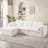 Modular Boneless Sectional Sofa, No-assembly Sectional/corner Couch, Chenille-2137687551-2137787696