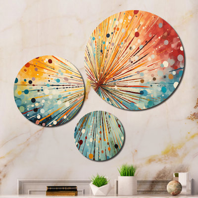 Abstract Wall Decor on Metal