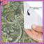 Rideaux de douche verts à motif floral extra longs-1894212382