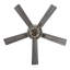 Ventilateur de plafond à pales grises ou noires avec finition nickel et incrustation de cristal de 52 po de largeur Alessandra-2067410278
