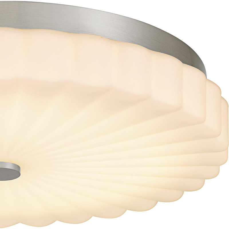 Cherbury Integrated LED Flush Mount With CCT Switch, Brushed Nickel