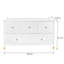 Mercer41 5 Drawer Luxury Dresser in White-652161443