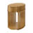 Estie Wood Slatted Chairside End Table With Charging Station-1046253196