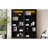 Modern 5 Bookcase With Led , Solid Wood, , Adjustable Shelves, Black For Eraser Storage Home Office Suite, Wood Frame, Board, Pen