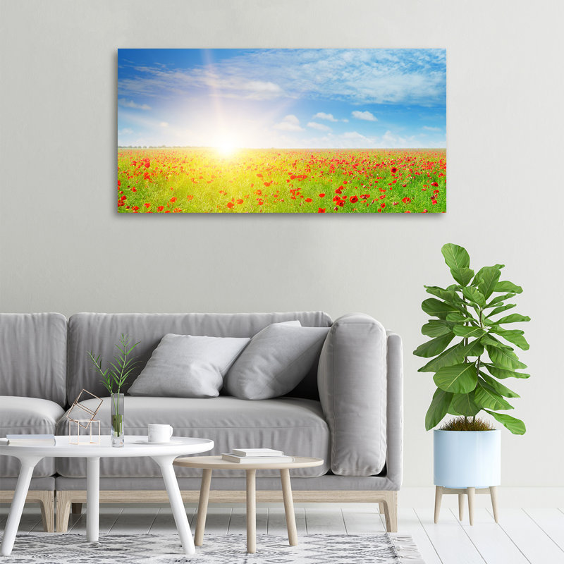 Field Of Poppies - Wrapped Canvas Print