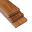 Banc de douche 18 po en bois de teck mural noir