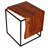Solid Wood Top End Table