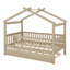 Lit maison avec lit gigogne-996531225