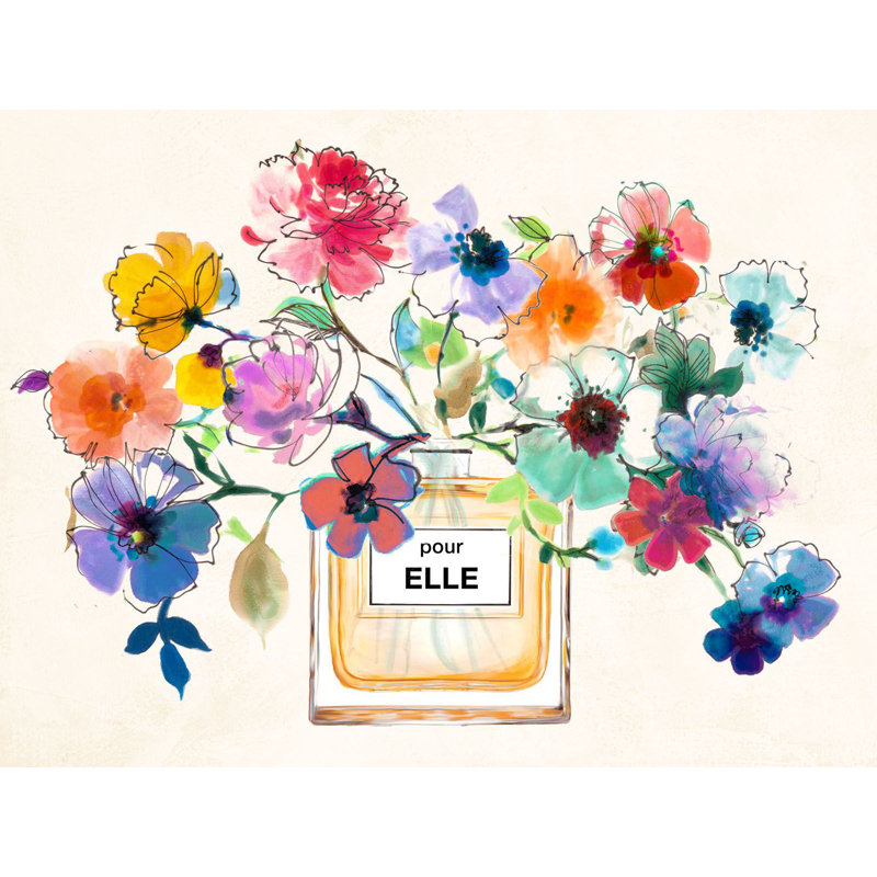 Perfume Bouquet by Michelle Clair - Wrapped Canvas Painting, 60cm H x 80cm W