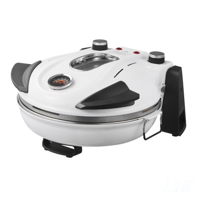 12-Inch Electric Pizza Oven with Cordierite Stone, 5-Mode Temp Control, and Viewing Window for Perfect Homemade Pizzas