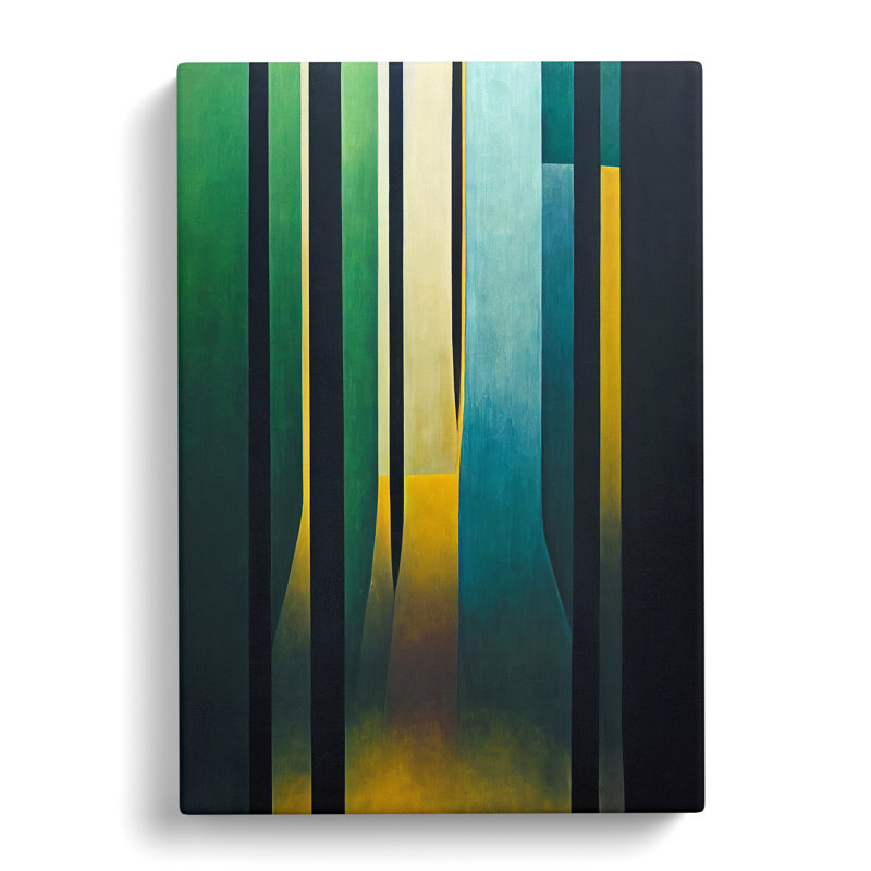 Tarangini Rain Forest Contemporary - Wrapped Canvas Print, 76cm H x 50cm W x 3cm D