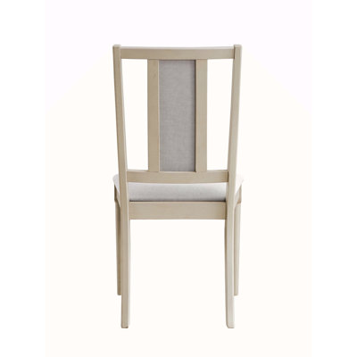 Chaise d'appoint en lin et finition naturelle