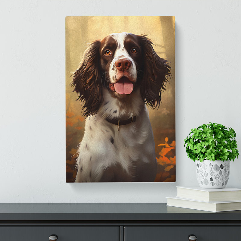 English Springer Spaniel Digital - No Frame Print, 76cm H x 50cm W x 3cm D