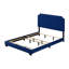 Grand lit en velours bleu Haemon