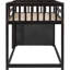Superbe lit simple superposé avec 4 tiroirs et 3 tablettes pratiques