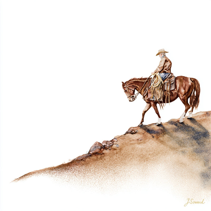 Art mural sur toile Ridge Rider, L 30 po x H 30 po x P 1,5 po