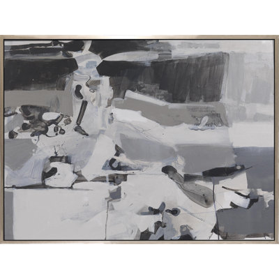 «Study of Gray X», peinture sur toile à cadre flottant