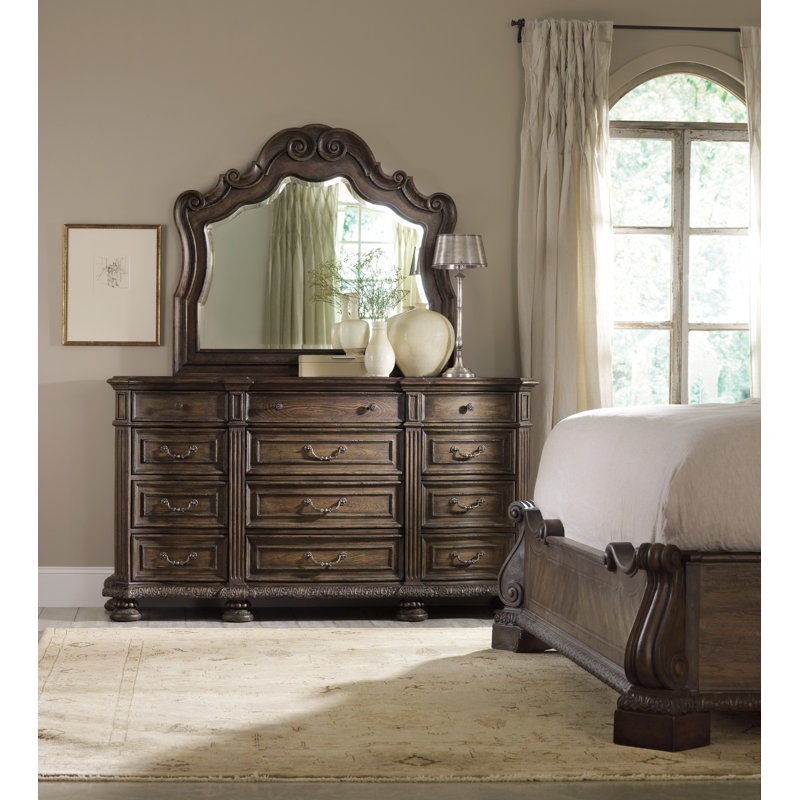 Rhapsody Flat Solid Wood Beveled Mirror