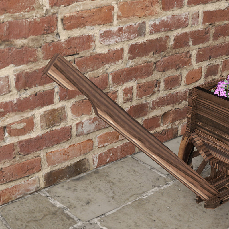 Boîte à fleurs en bois wagon, lit de jardin surélevé, carbonisé