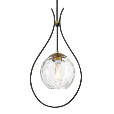 Luminaire suspendu sphère 1 lumière Cubia