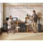  Cataleta 98.4'' Standing Office Desk Farmhouse Computer Desk with Power Outlets-316953224