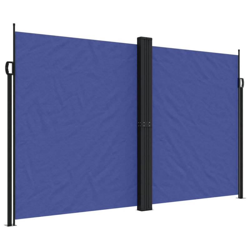 Brayden Retractable Side Awning, 200cm H x 1200cm W, Blue