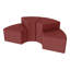Shapes Series II Modular Collaborative Soft Seating Wedge Stool with Foam Padded Seat-64494209-64494217