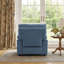 Fauteuil 31,9 po en chenille, accoudoirs amovibles à bande magique, fauteuil d'appoint confortable, bleu-833612439