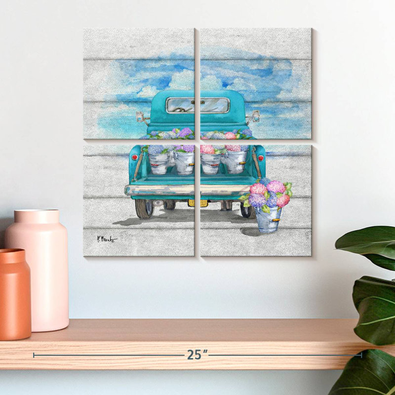 Camion à fleurs Mehar III, H 18 po x l 18 po