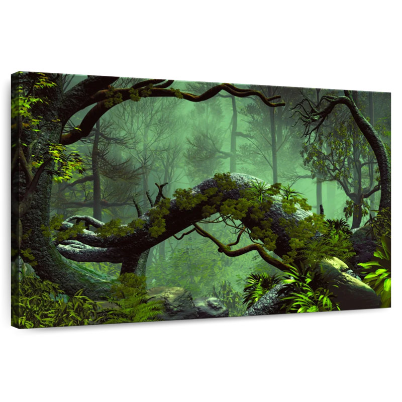 Alvord la forêt sombre, H 34 po x l 51 po
