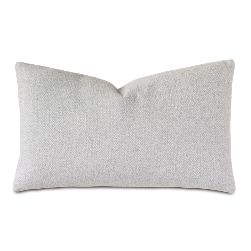 Alroy Lumbar Pillow Cover & Insert, Heather Gray