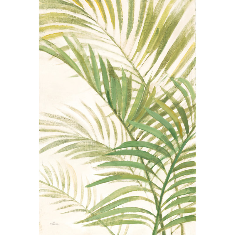 " Palms I Bright " by Albena Hristova, 48" H x 32" W x 1.25" D