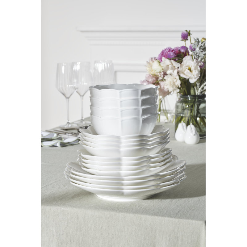 Studio 1414 Scallop 16 Piece Dinnerware Set