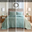 Couvre-lit réversible 3 pièces en très grand / très grand lit, matelassage attrayant, lavage à la machine, 2 taies décoratives incluses, lavable élégant, taies décoratives assorties, look chic-125560905