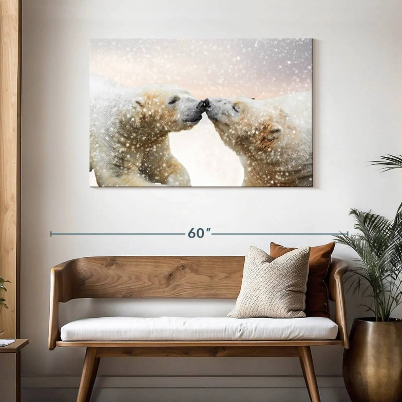 Brampt Polar Bear Love, 30" H x 45" W
