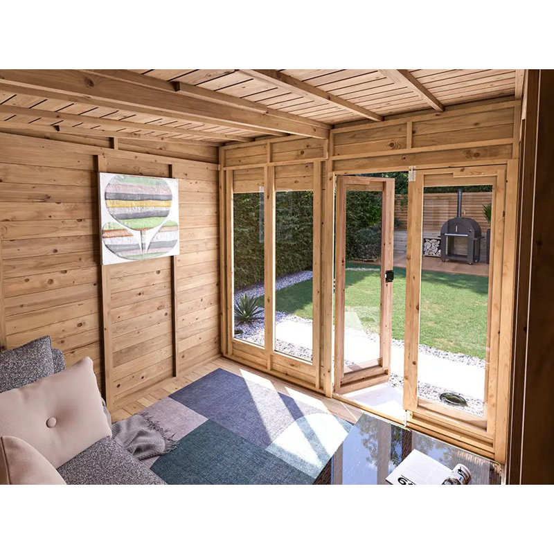 Dunster House Summerhouse 2.4m x 2.4m (8' x 8') Pent Roof, Fully Pressure, RagePanda Modular