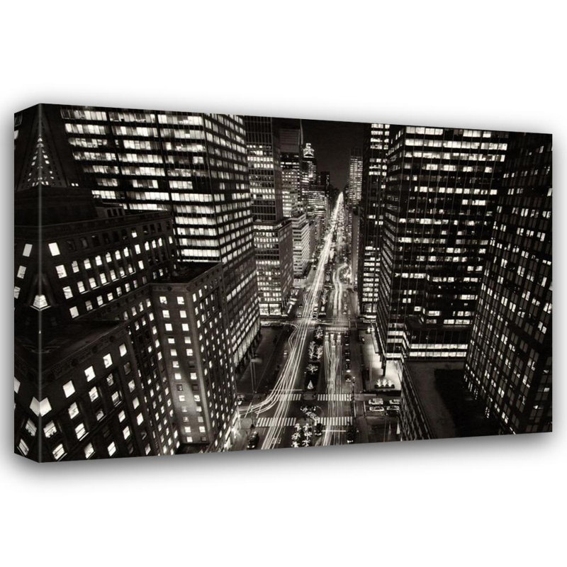 Park Avenue la nuit, New York, H 28 po x l 40 po