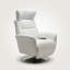 Fauteuil inclinable électrique pivotant de 320 degrés en cuir italien Eclipse-676204633