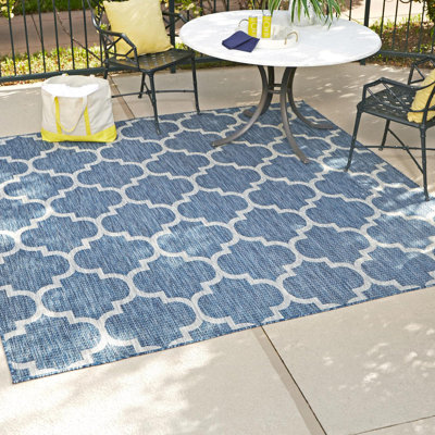 Tapis intérieur / extérieur bleu Suffolk